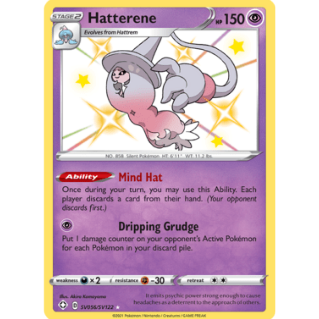 Hatterene SV056 - Holofoil Shining Fates Shiny Vault - Shiny Holo Rare