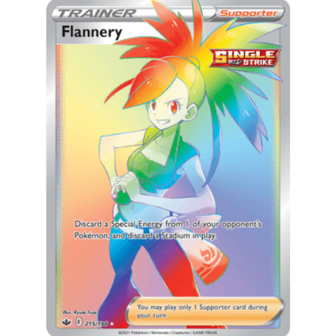 Flannery (Secret) 215 - Holofoil SWSH06 Chilling Reign - Secret Rare