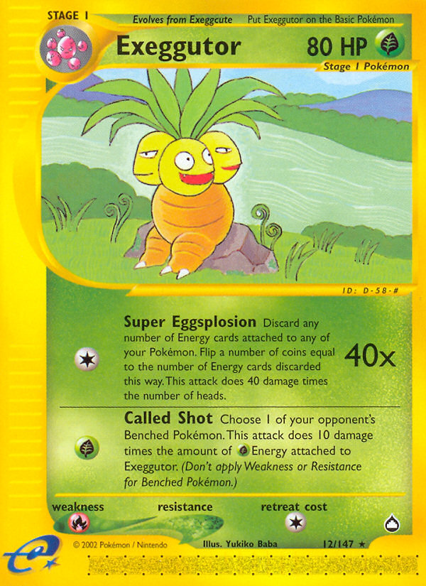 Exeggutor (12) 012 Aquapolis - Rare