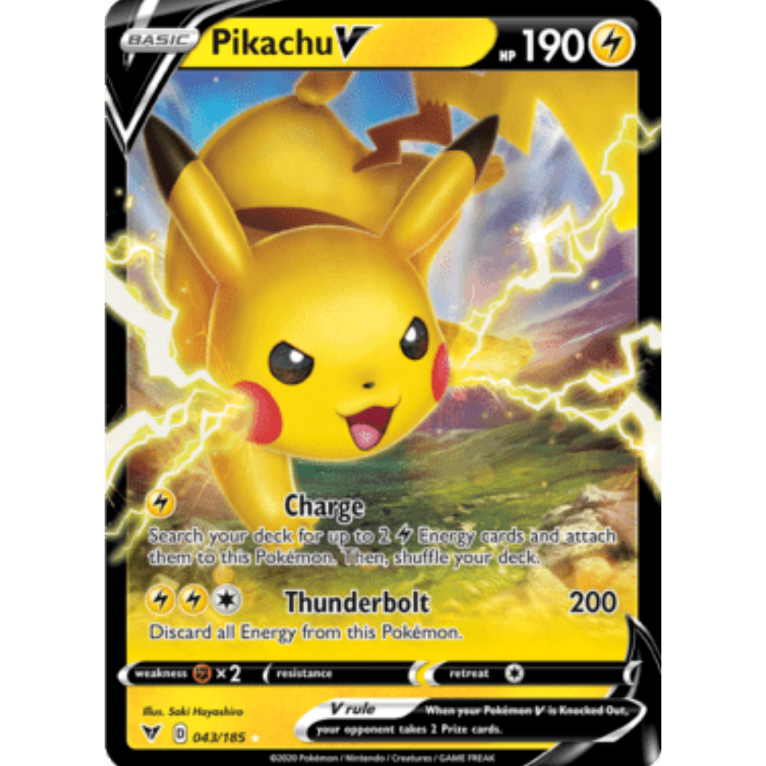 Pikachu V 043 - Holofoil SWSH04 Vivid Voltage - Ultra Rare