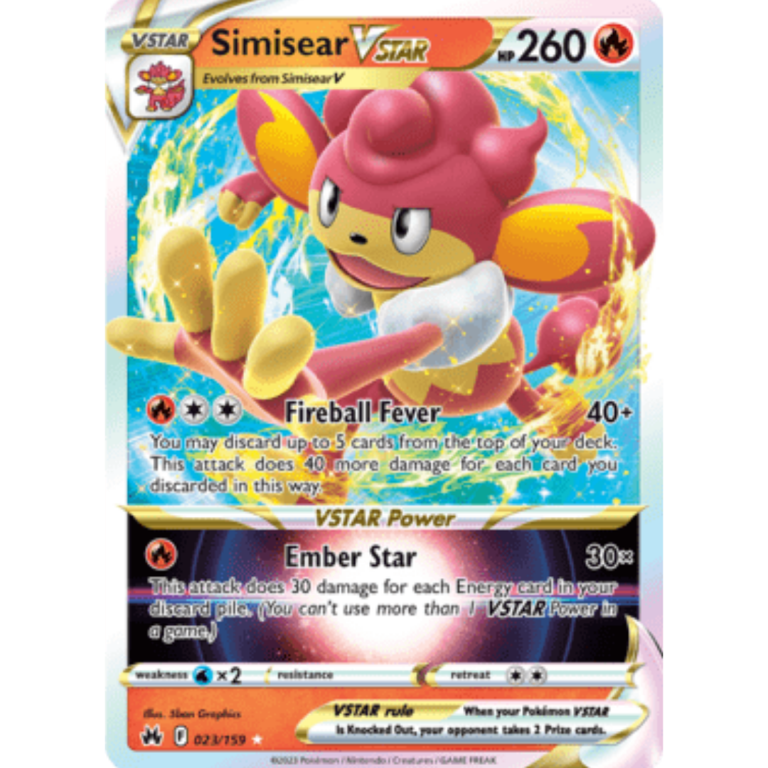 Simisear VSTAR 023 - Holofoil SWSH Crown Zenith - Ultra Rare