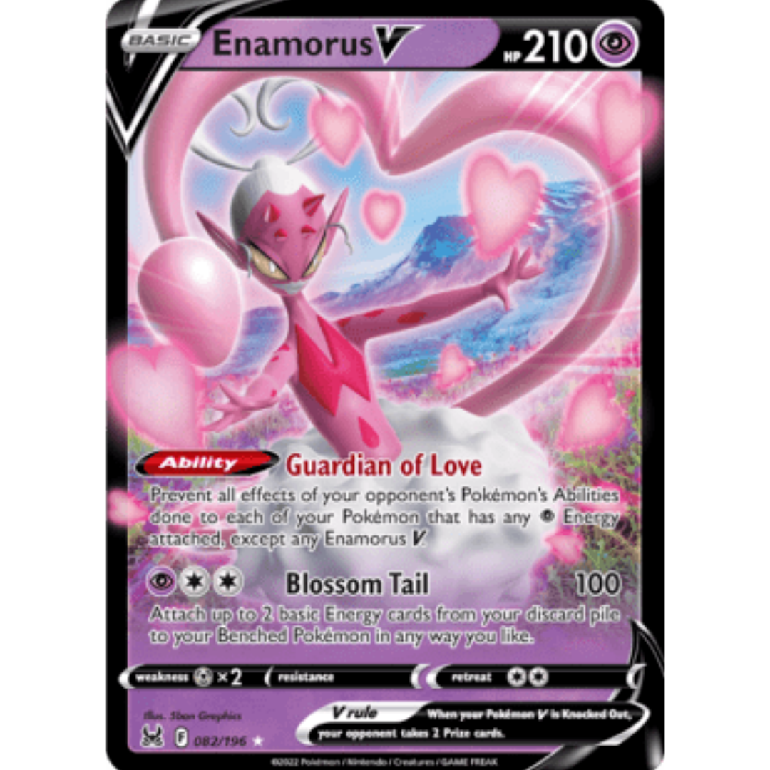 Enamorus V 082 - Holofoil SWSH11 Lost Origin - Ultra Rare