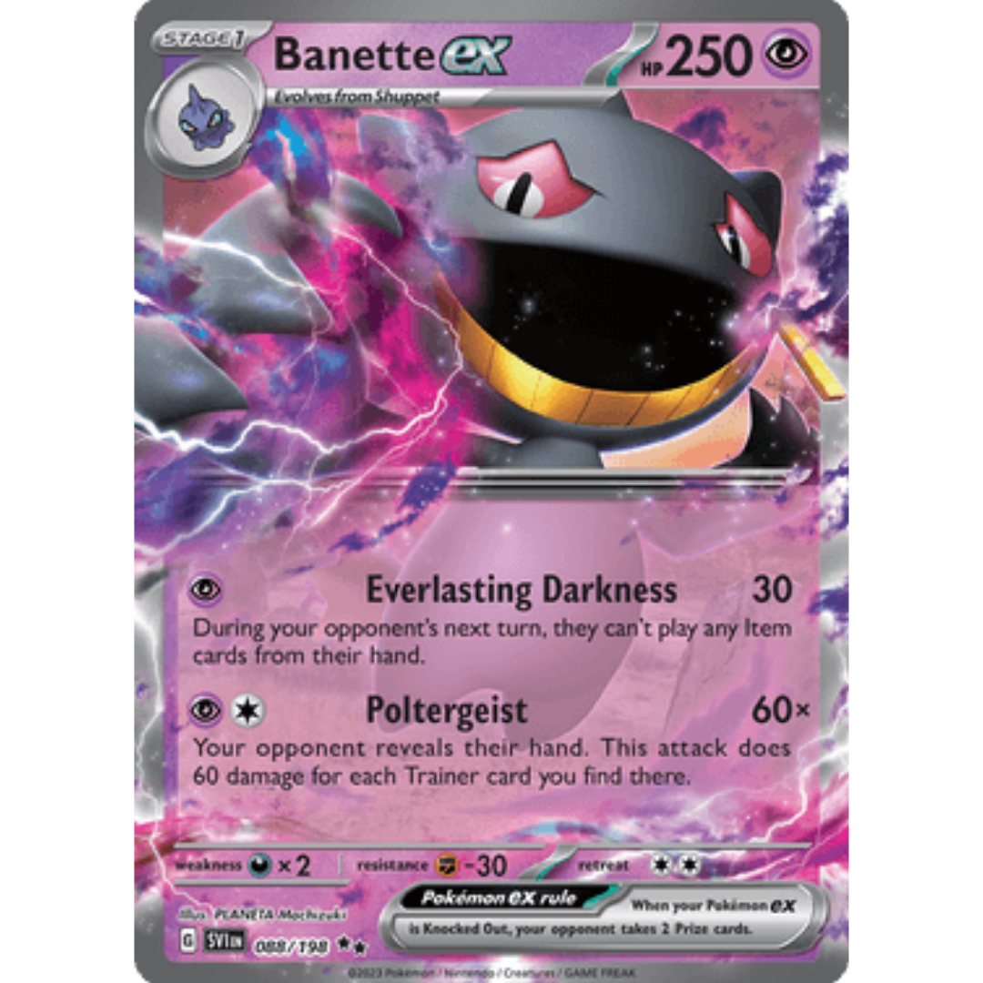 Banette ex 088/198 - Holofoil SV01 Scarlet & Violet Base Set - Double Rare