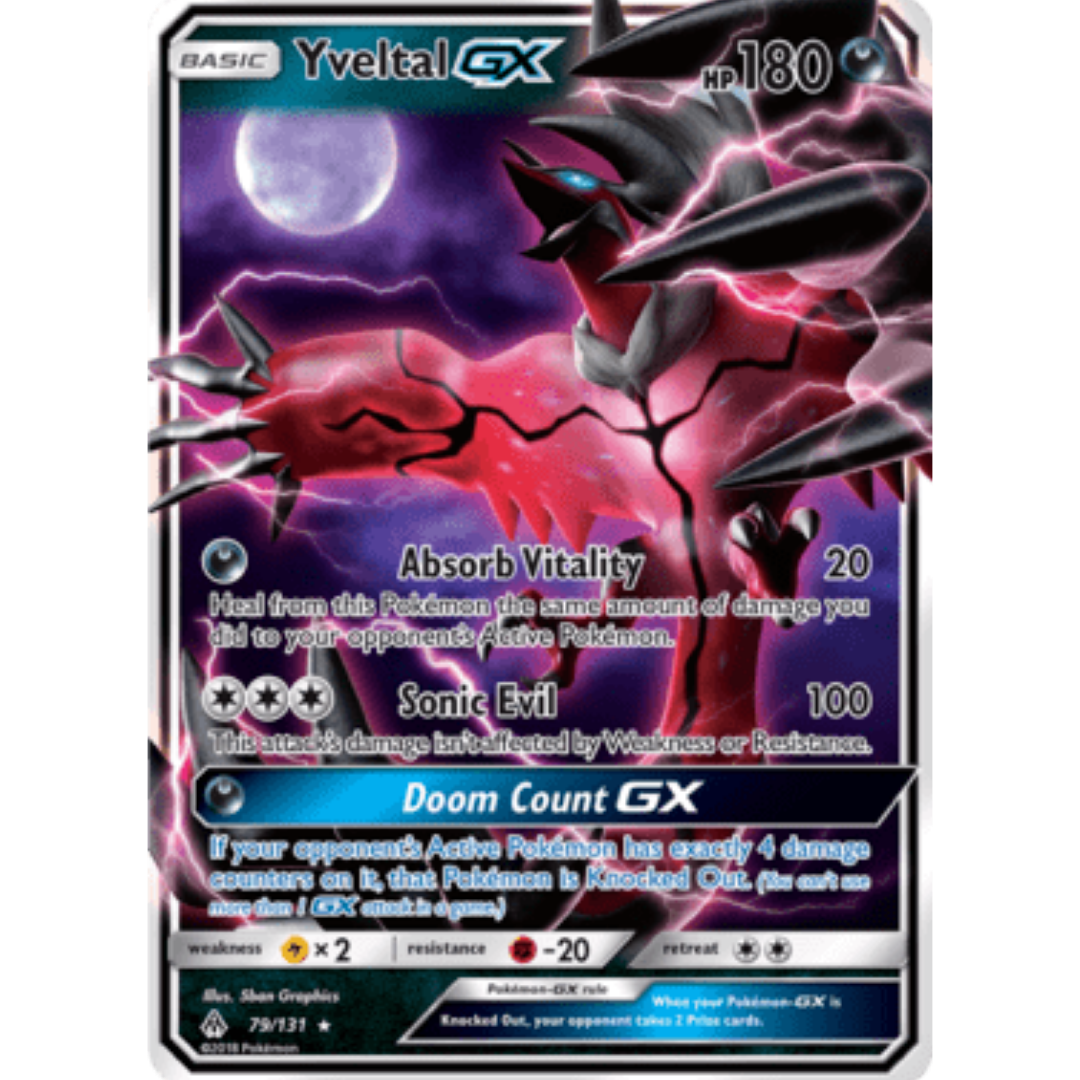Yveltal GX 079/131 - Holofoil SM Forbidden Light - Ultra Rare