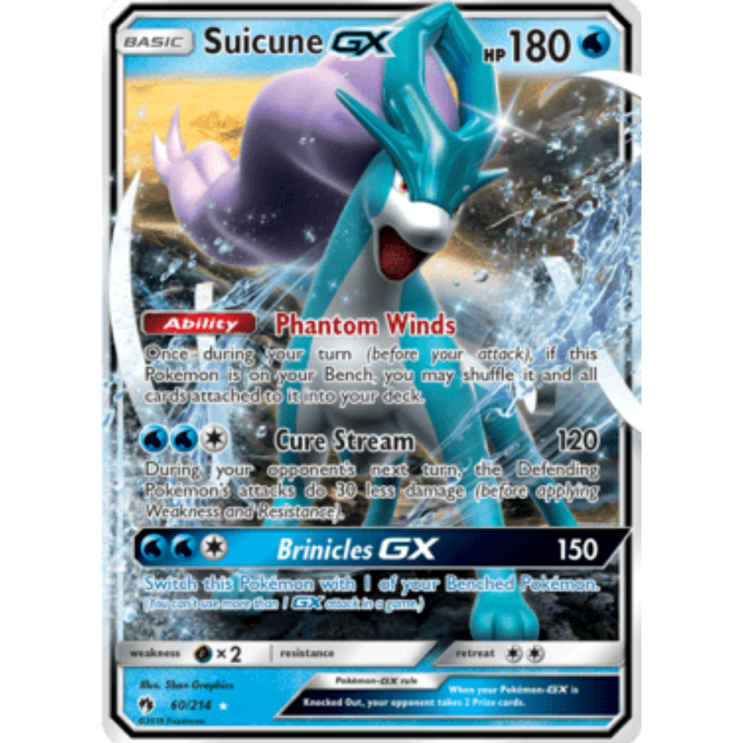 Suicune GX 060 - Holofoil SM Lost Thunder - Ultra Rare