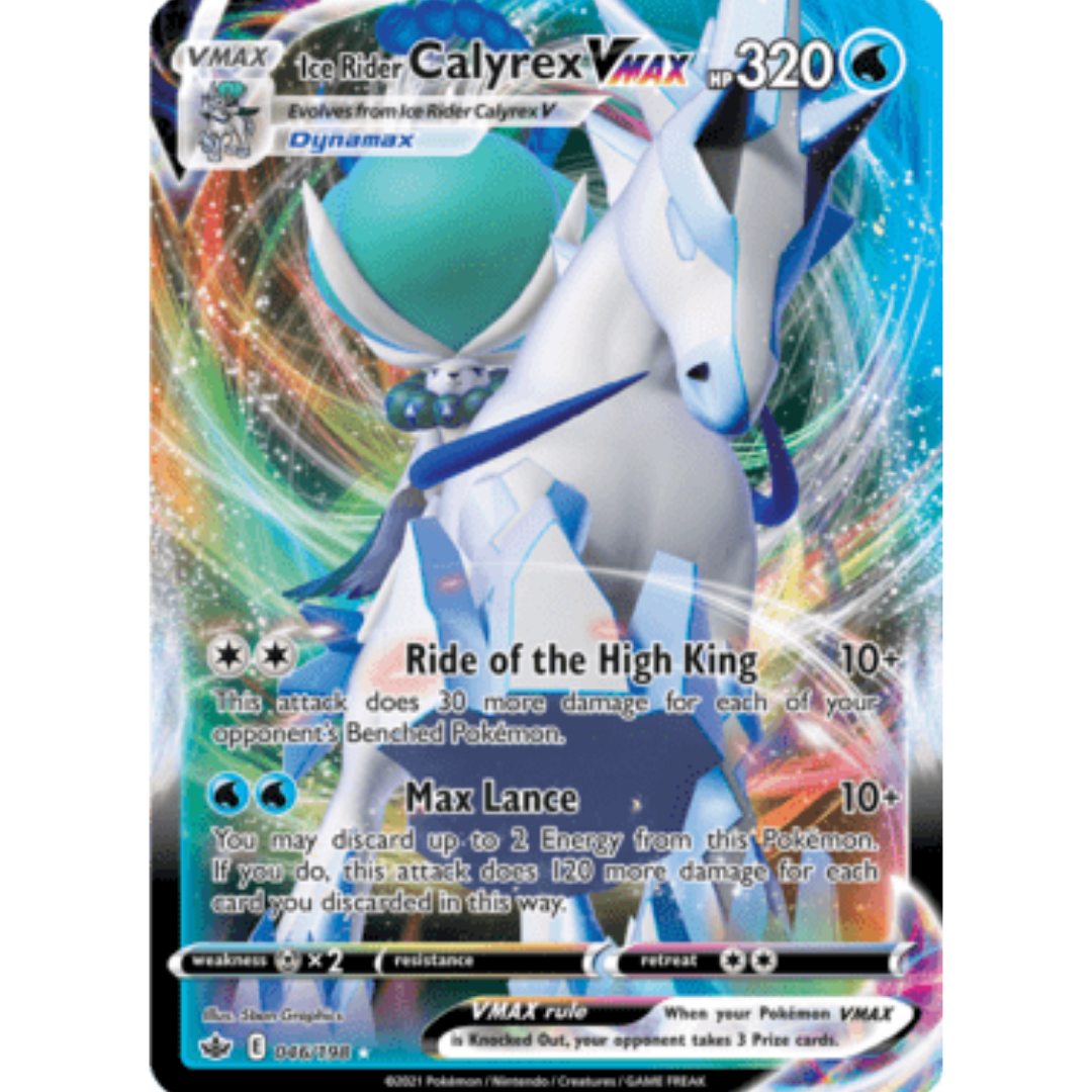Ice Rider Calyrex VMAX 046 - Holofoil SWSH06 Chilling Reign - Ultra Rare
