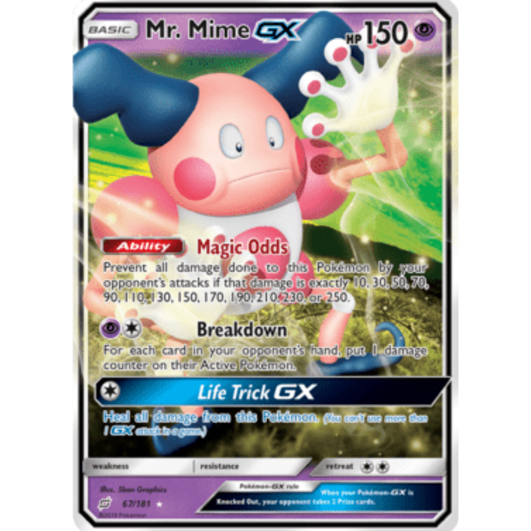 Mr. Mime GX 067 - Holofoil SM Team Up - Ultra Rare