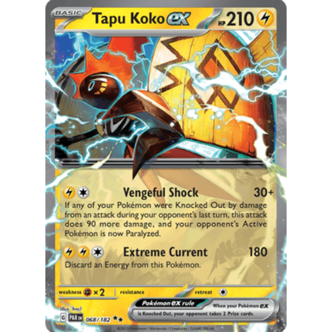 Tapu Koko ex 068/182 - Holofoil SV04 Paradox Rift - Double Rare