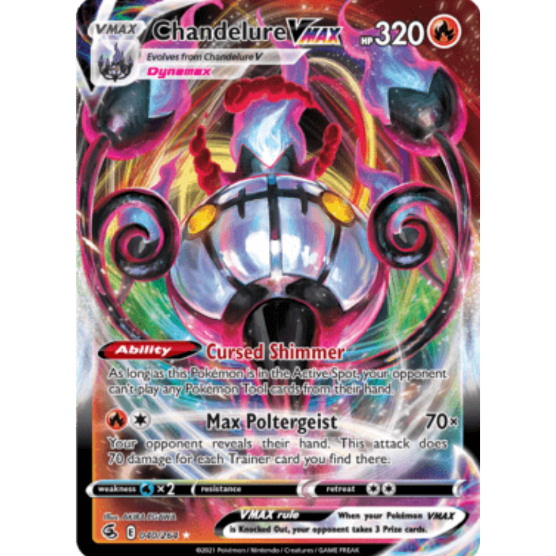 Chandelure VMAX 040 - Holofoil SWSH08 Fusion Strike - Ultra Rare