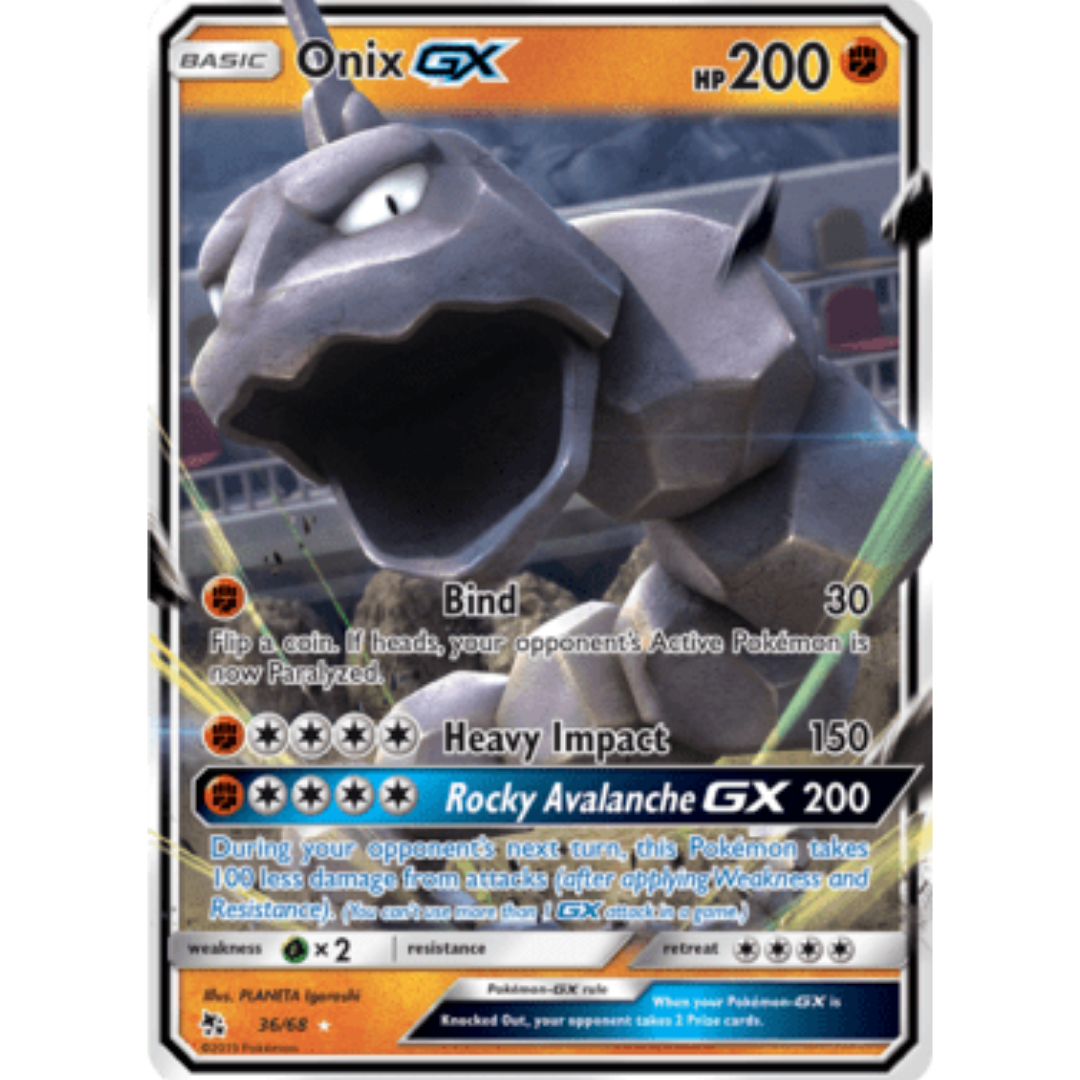 Onix GX 036/68 - Holofoil Hidden Fates - Ultra Rare