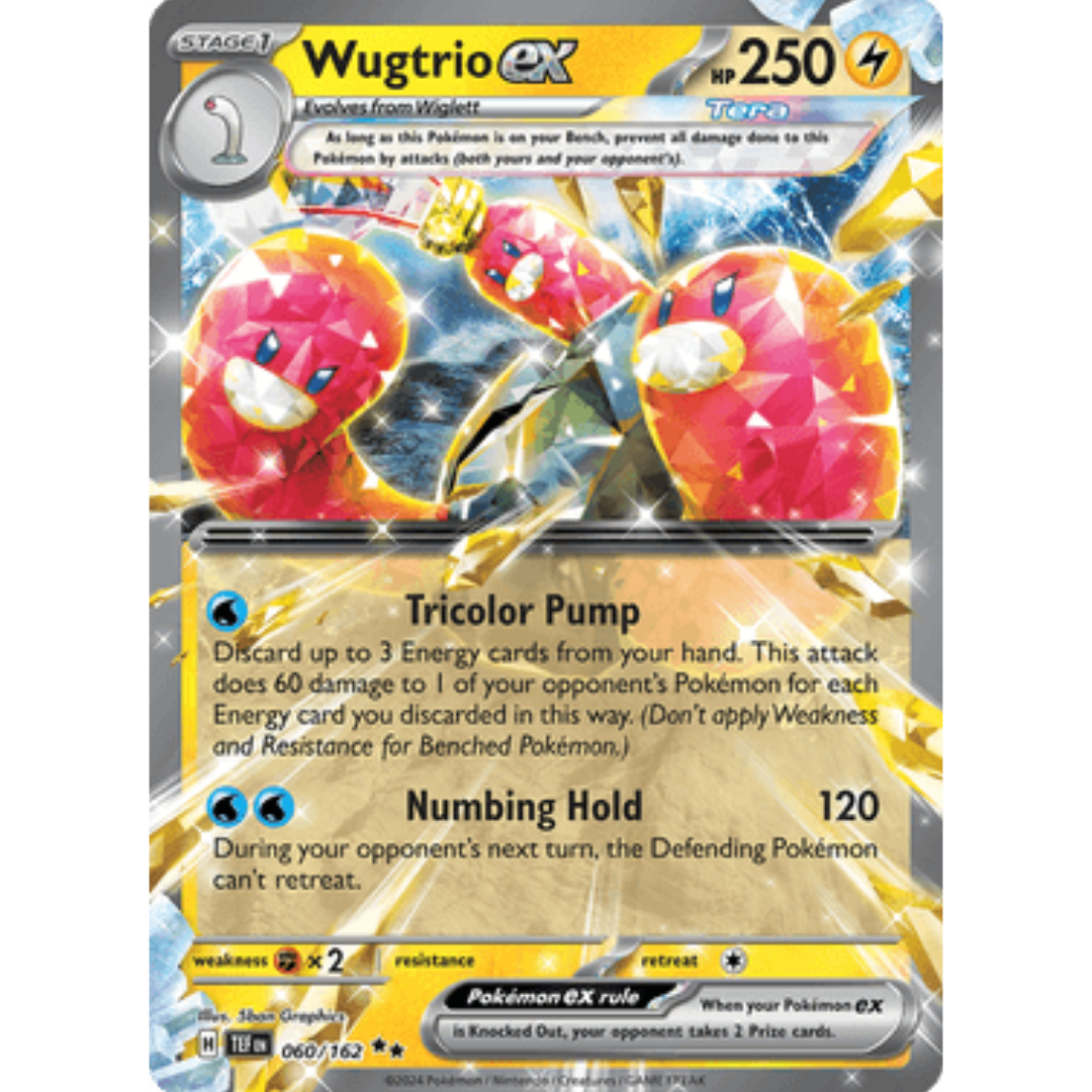 Wugtrio ex 060/162 - Holofoil SV05 Temporal Forces - Double Rare