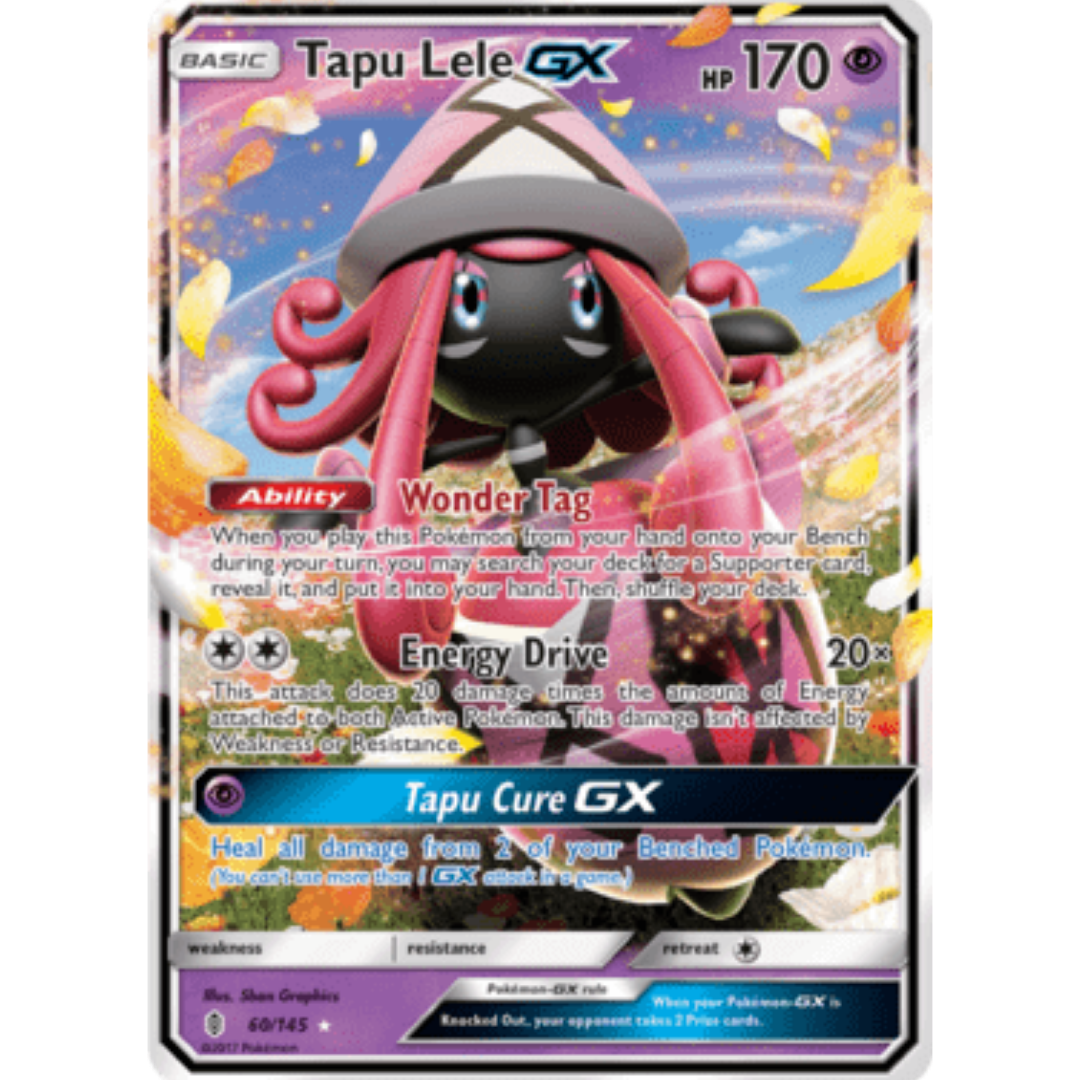 Tapu Lele GX 060 - Holofoil SM Guardians Rising - Ultra Rare