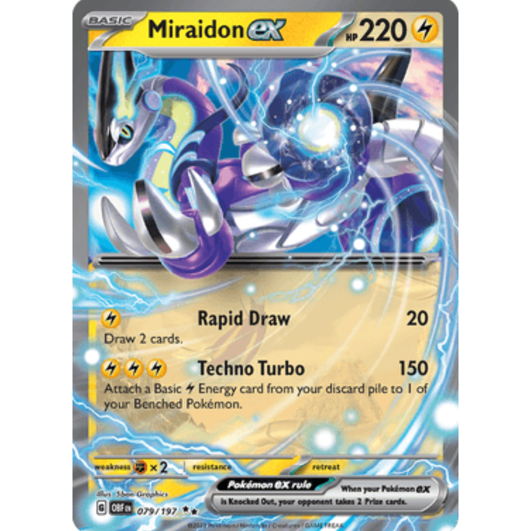 Miraidon ex 079 - Holofoil SV03 Obsidian Flames - Double Rare
