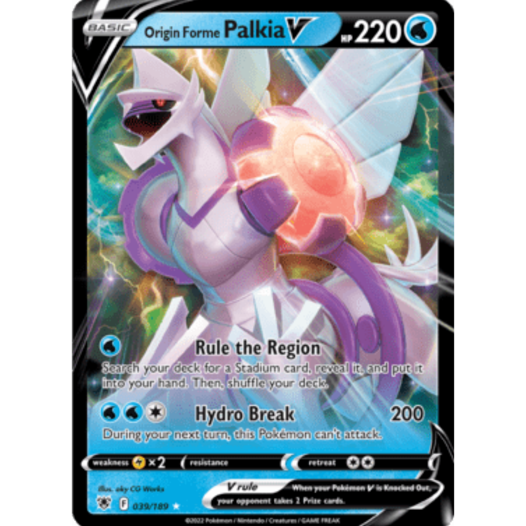 Origin Forme Palkia V 039 - Holofoil SWSH10 Astral Radiance - Ultra Rare