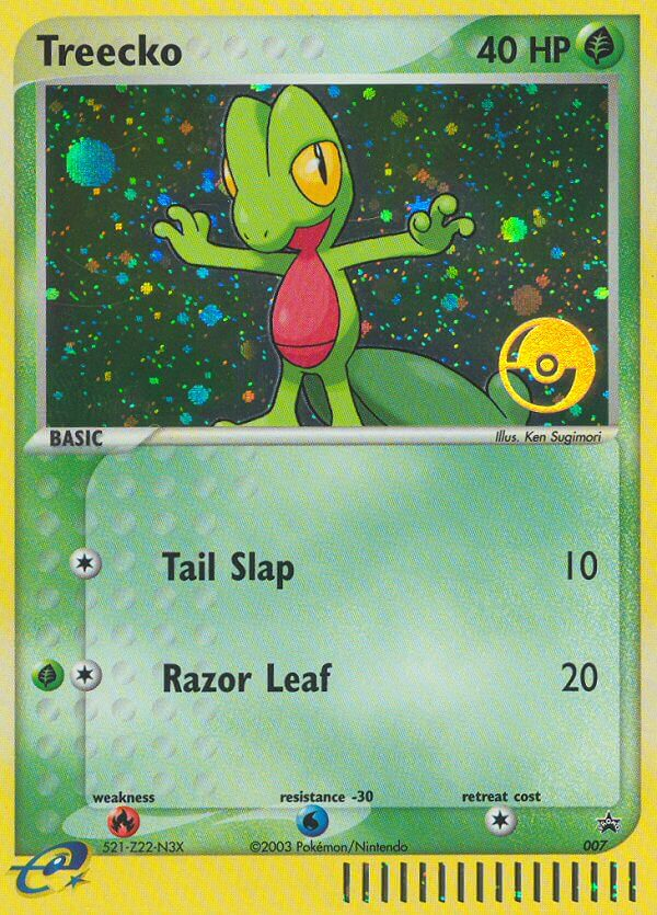 Treecko - 007 (POP Tournament) - Holofoil Nintendo Promos - Promo