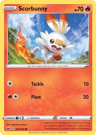 Scorbunny 031/202 - Holofoil Miscellaneous Cards & Products - Promo