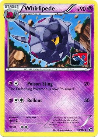 Whirlipede 053/114 - Reverse Holofoil League & Championship Cards - Promo