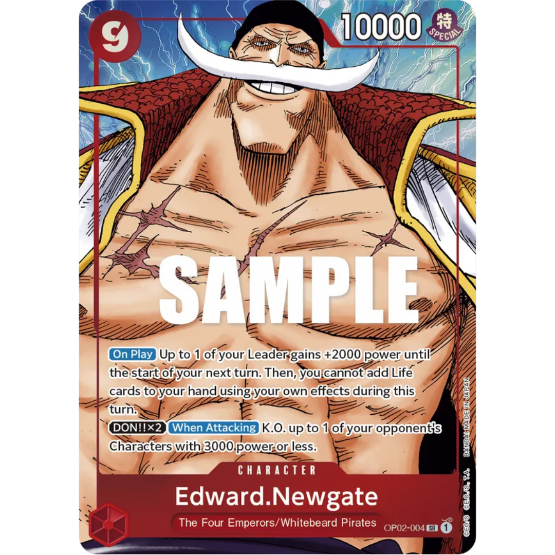Edward.Newgate (004) (Alternate Art) (OP02-004) - Paramount War Foil
