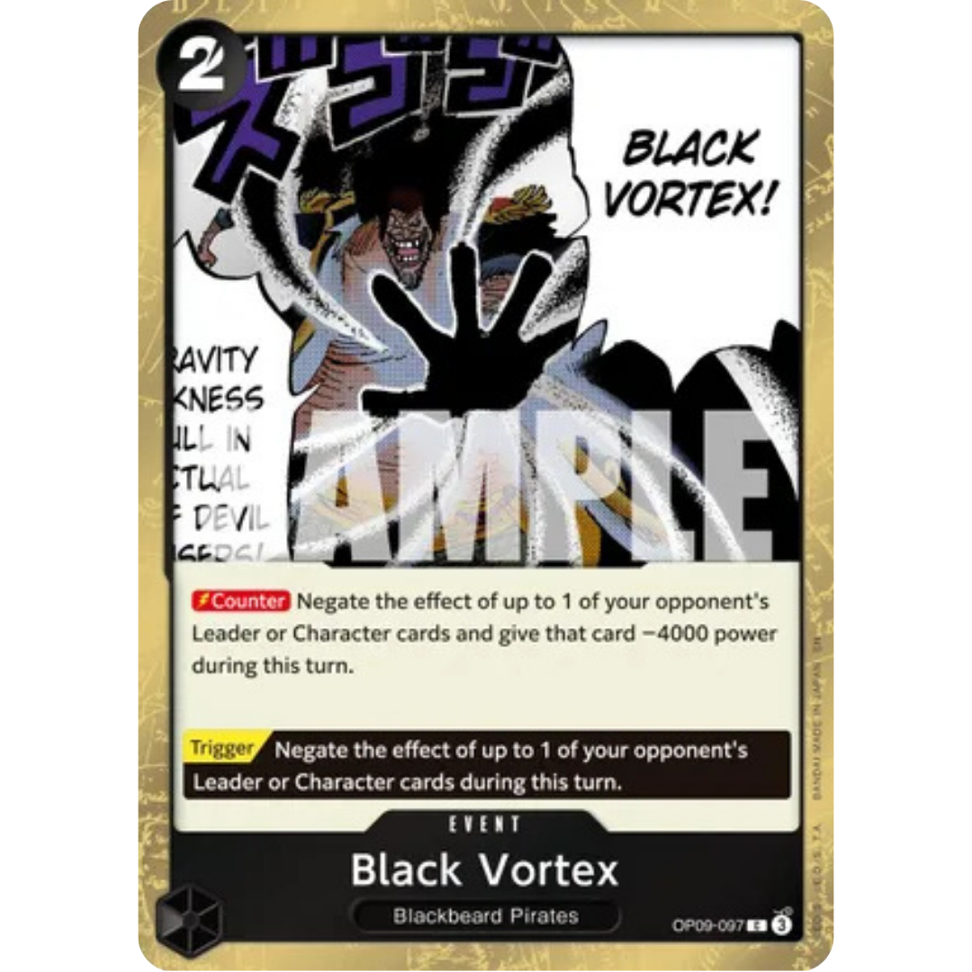 Black Vortex (Pirate Foil) (OP09-097) - Premium Booster -The Best- Vol. 2 Foil