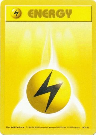 Lightning Energy 100 - Unlimited Base Set Shadowless - Common