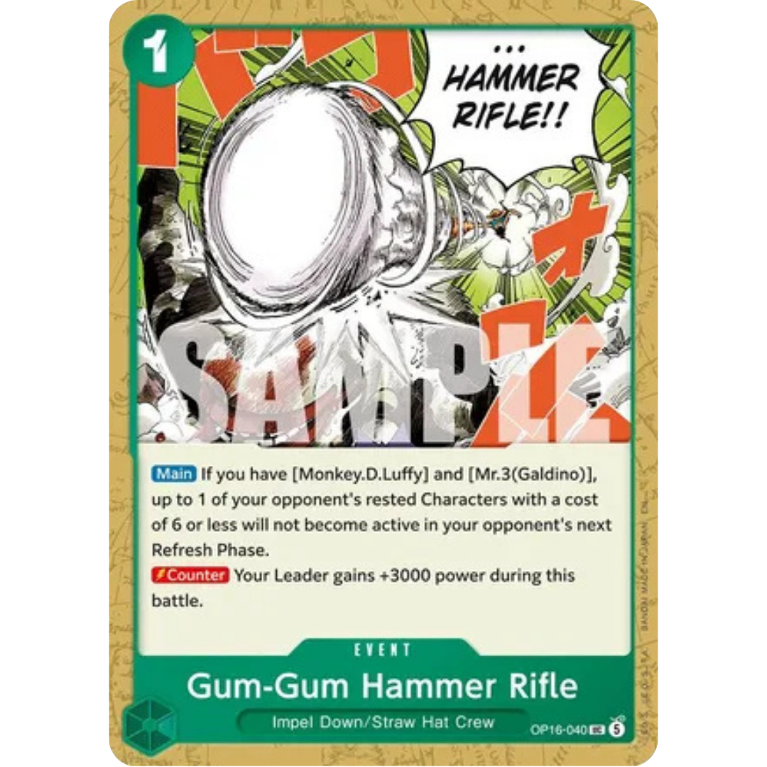 Gum-Gum Hammer Rifle (OP16-040) - The Time of Battle