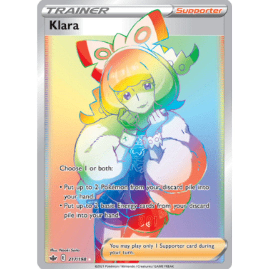 Klara (Secret) 217/198 - Holofoil SWSH06 Chilling Reign - Secret Rare