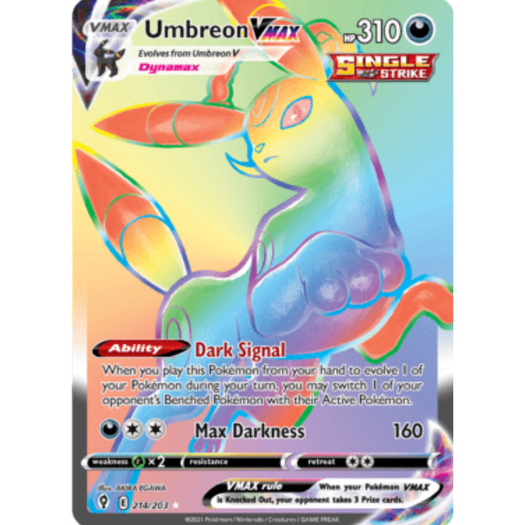 Umbreon VMAX (Secret) 214 - Holofoil SWSH07 Evolving Skies - Secret Rare