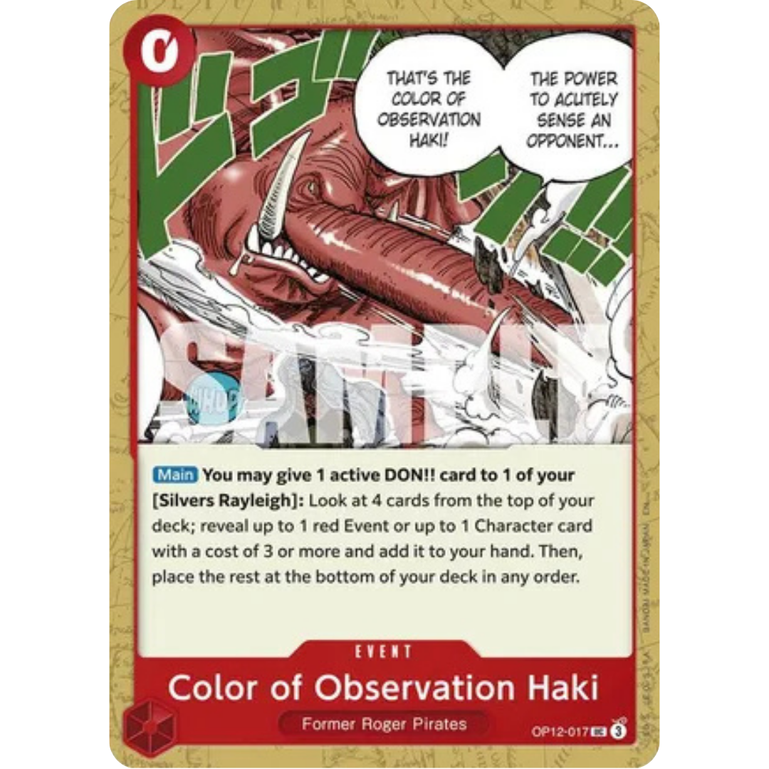Color of Observation Haki (OP12-017) - Legacy of the Master