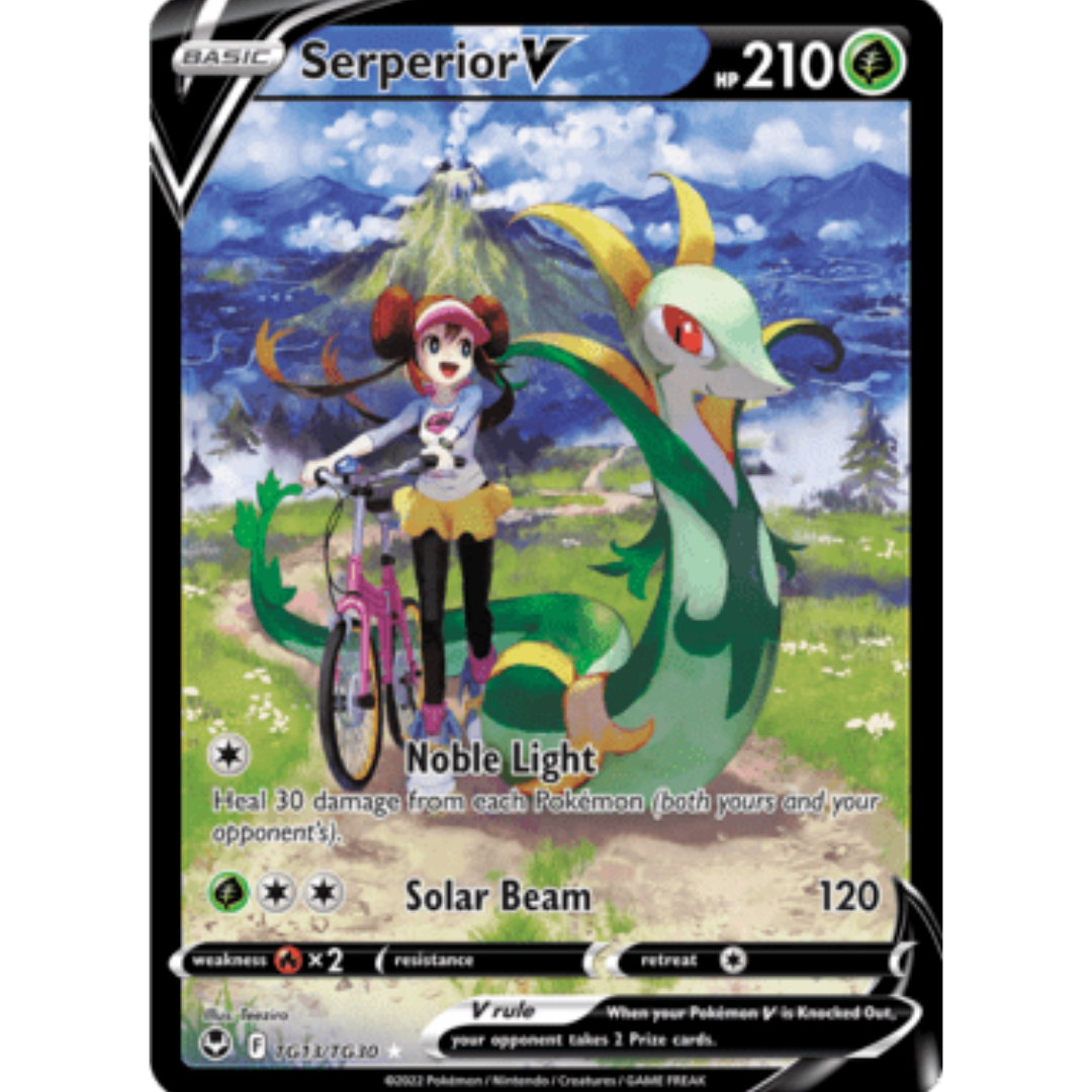 Serperior V TG13 - Holofoil SWSH12 Silver Tempest Trainer Gallery - Ultra Rare