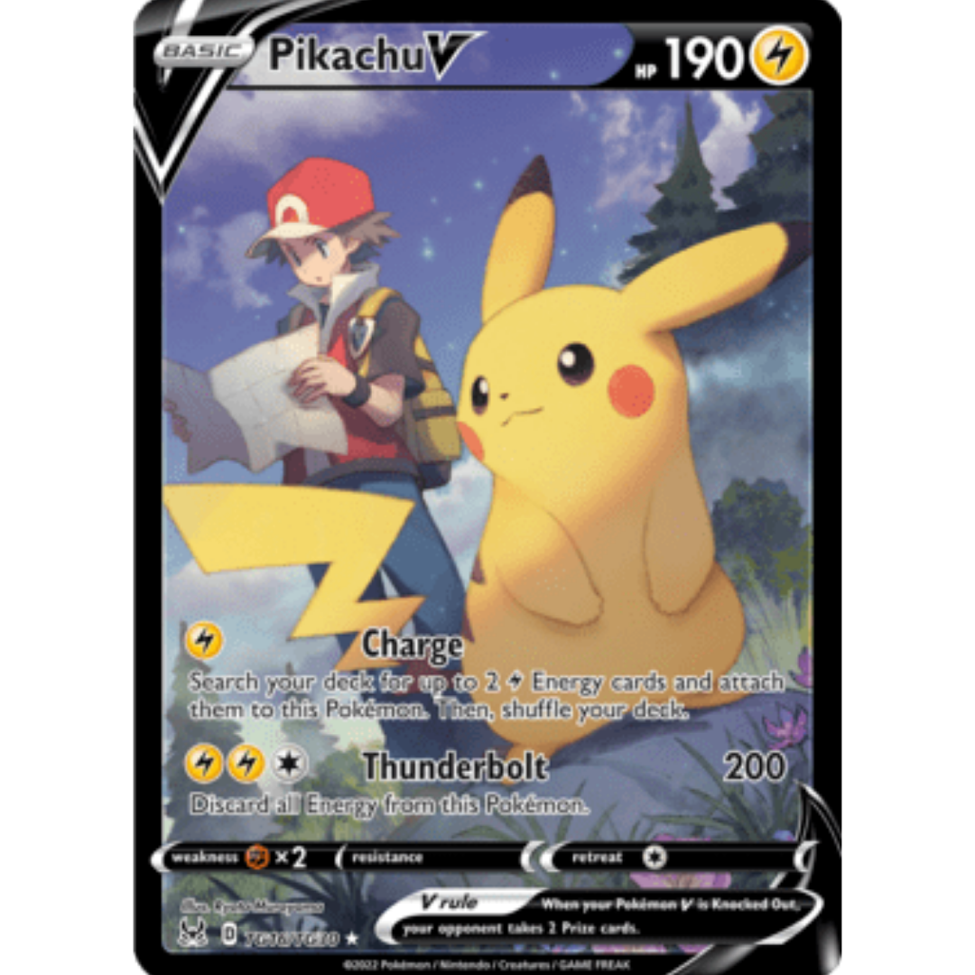 Pikachu V TG16 - Holofoil SWSH11 Lost Origin Trainer Gallery - Ultra Rare