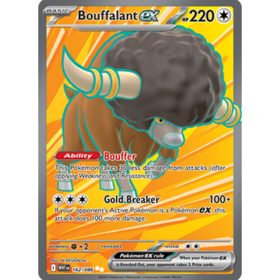 Bouffalant ex 162/086 - Holofoil SV White Flare - Ultra Rare