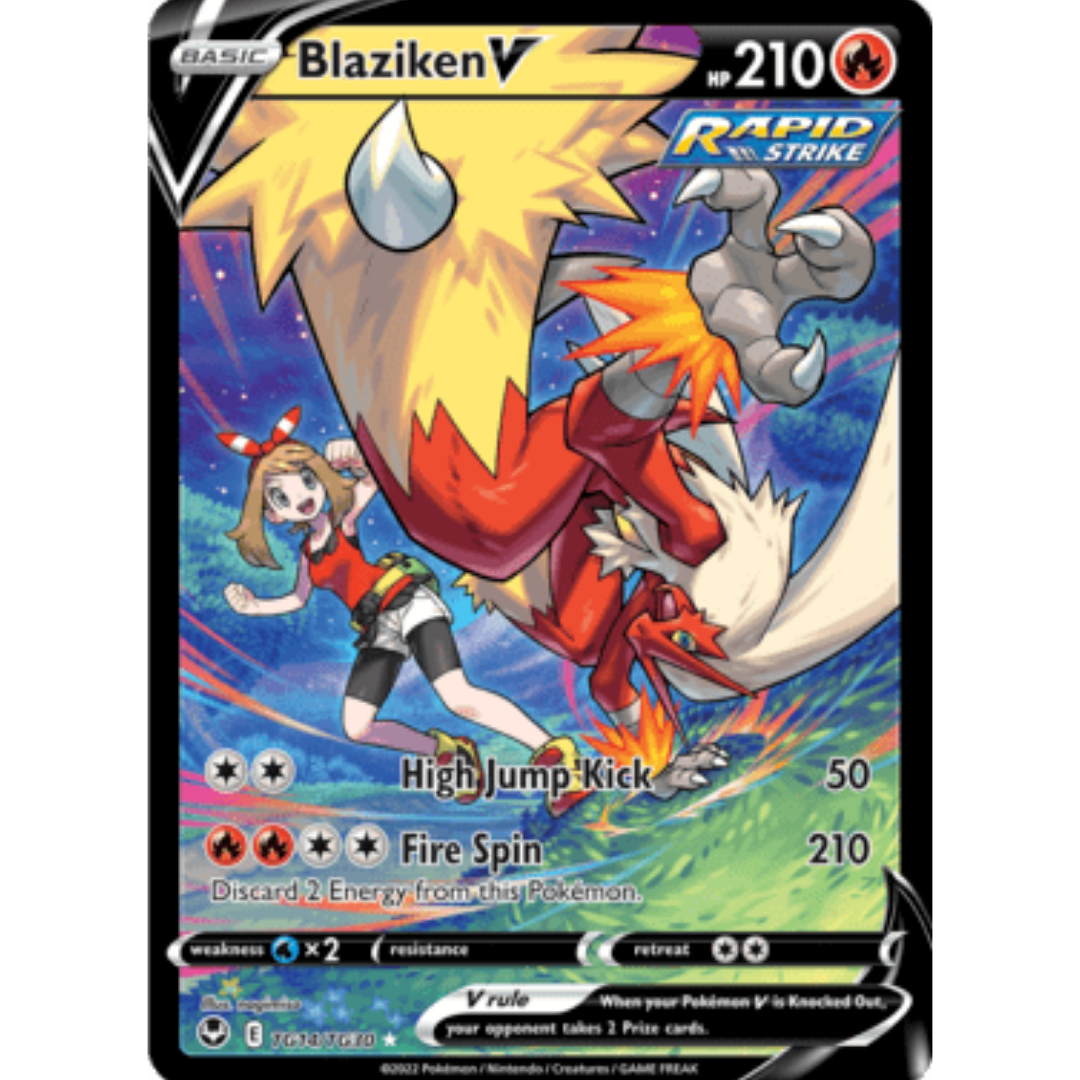 Blaziken V TG14 - Holofoil SWSH12 Silver Tempest Trainer Gallery - Ultra Rare