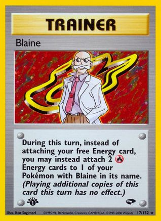 Blaine (17)/132 - Unlimited Holofoil Gym Challenge - Holo Rare