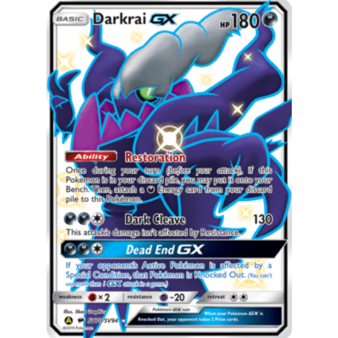 Darkrai GX - Holofoil Hidden Fates Shiny Vault - Shiny Holo Rare