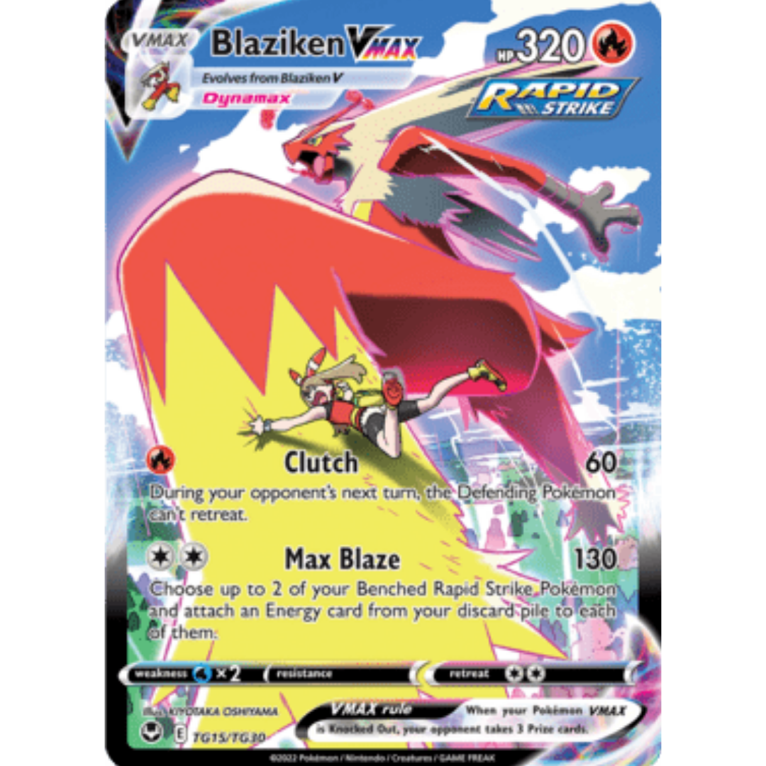 Blaziken VMAX TG15 - Holofoil SWSH12 Silver Tempest Trainer Gallery - Ultra Rare