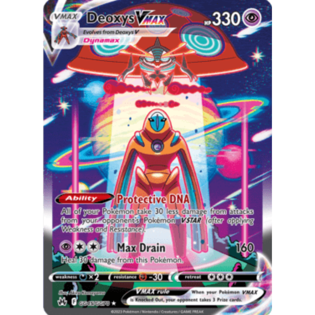 Deoxys VMAX GG45 - Holofoil SWSH Crown Zenith Galarian Gallery - Ultra Rare