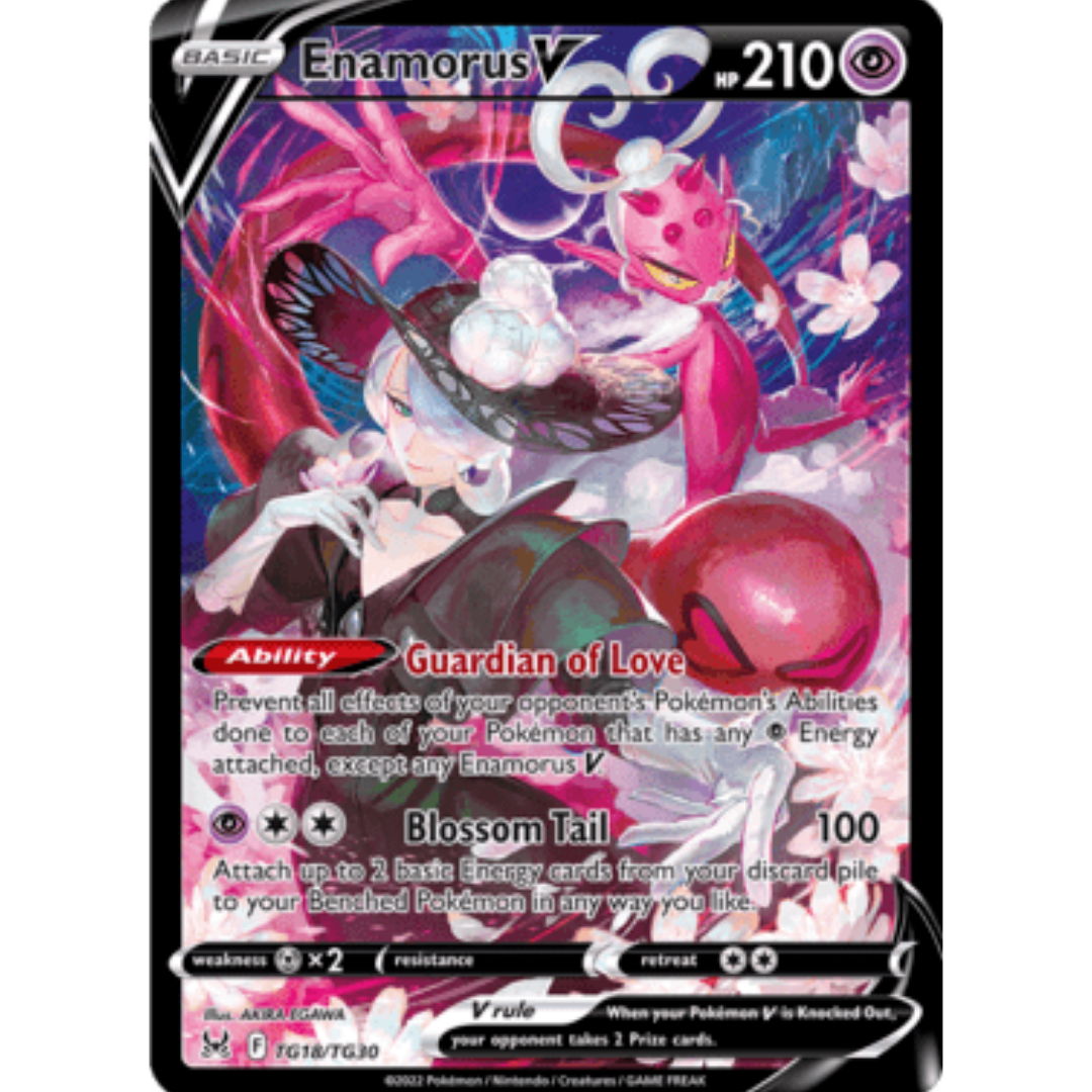 Enamorus V TG18 - Holofoil SWSH11 Lost Origin Trainer Gallery - Ultra Rare