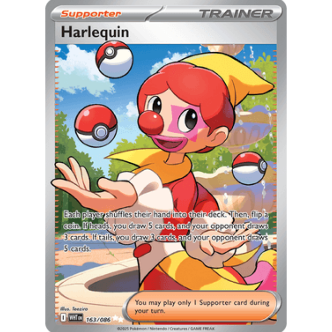 Harlequin 163/086 - Holofoil SV White Flare - Ultra Rare