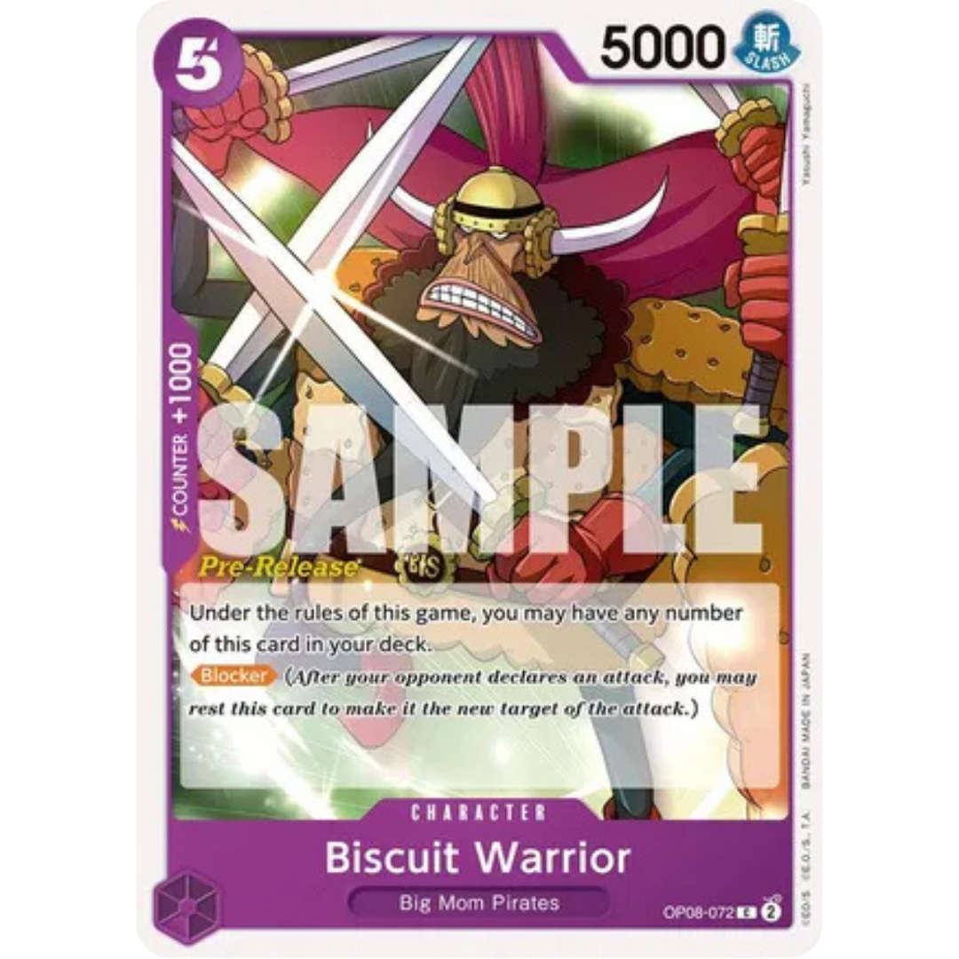Biscuit Warrior (OP08-072) - Two Legends Pre-Release Cards