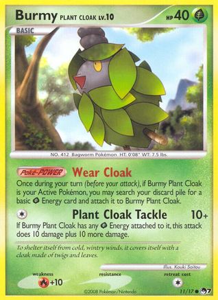 Burmy Plant Cloak 011 POP Series 7 - Common