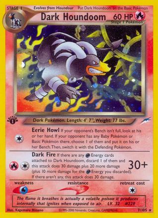 Dark Houndoom - Unlimited Holofoil Neo Destiny - Holo Rare