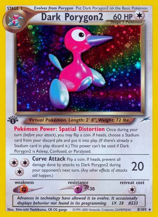Dark Porygon2 - Unlimited Holofoil Neo Destiny - Holo Rare