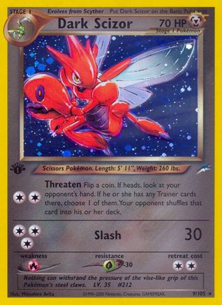 Dark Scizor - Unlimited Holofoil Neo Destiny - Holo Rare