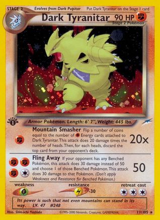 Dark Tyranitar - Unlimited Holofoil Neo Destiny - Holo Rare