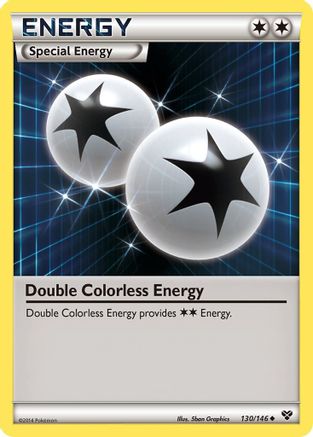 Double Colorless Energy 130 - Reverse Holofoil XY Base Set - Uncommon