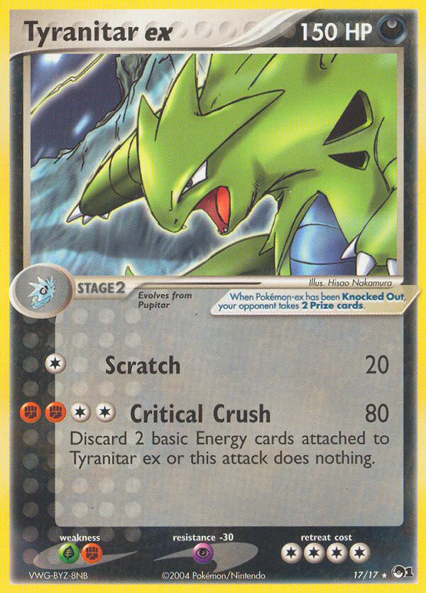 Tyranitar ex (Non-Holo) POP Series 1 - Ultra Rare