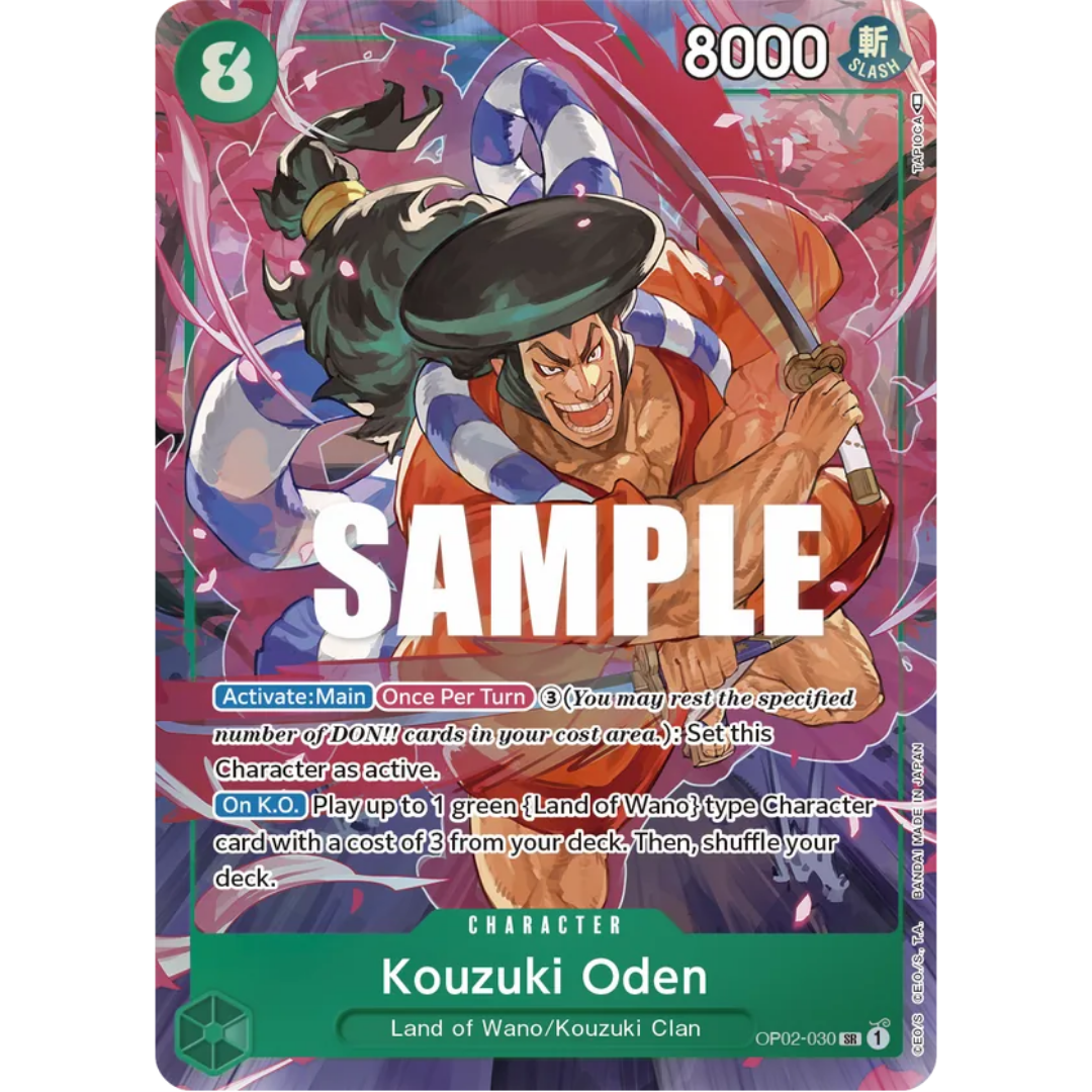 Kouzuki Oden (Alternate Art) (OP02-030) - Paramount War Foil