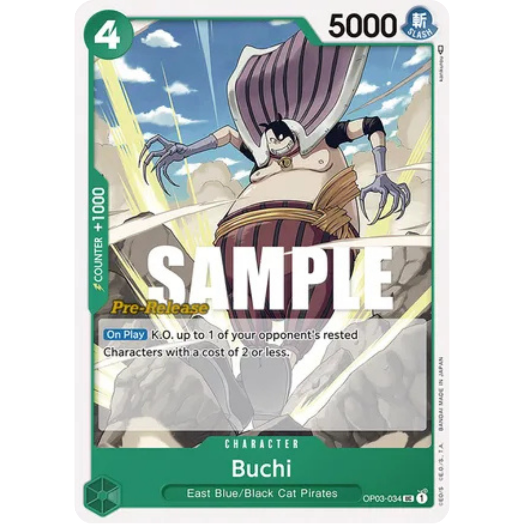 Buchi (OP03-034) - Pillars of Strength Pre-Release Cards
