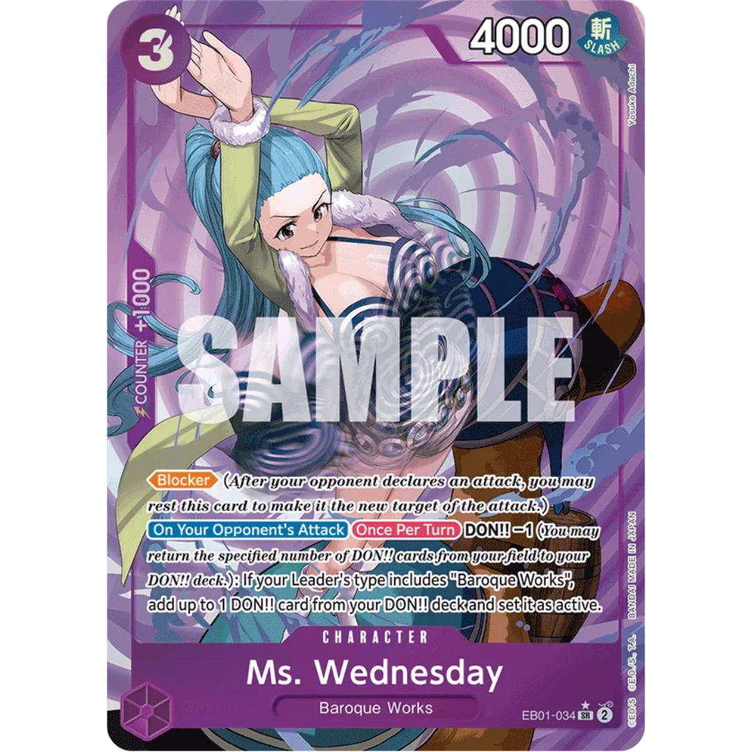 Ms. Wednesday (Alternate Art) (EB01-034) - Extra Booster: Memorial Collection Foil