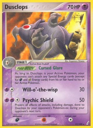 Dusclops/100 - Reverse Holofoil Crystal Guardians - Rare